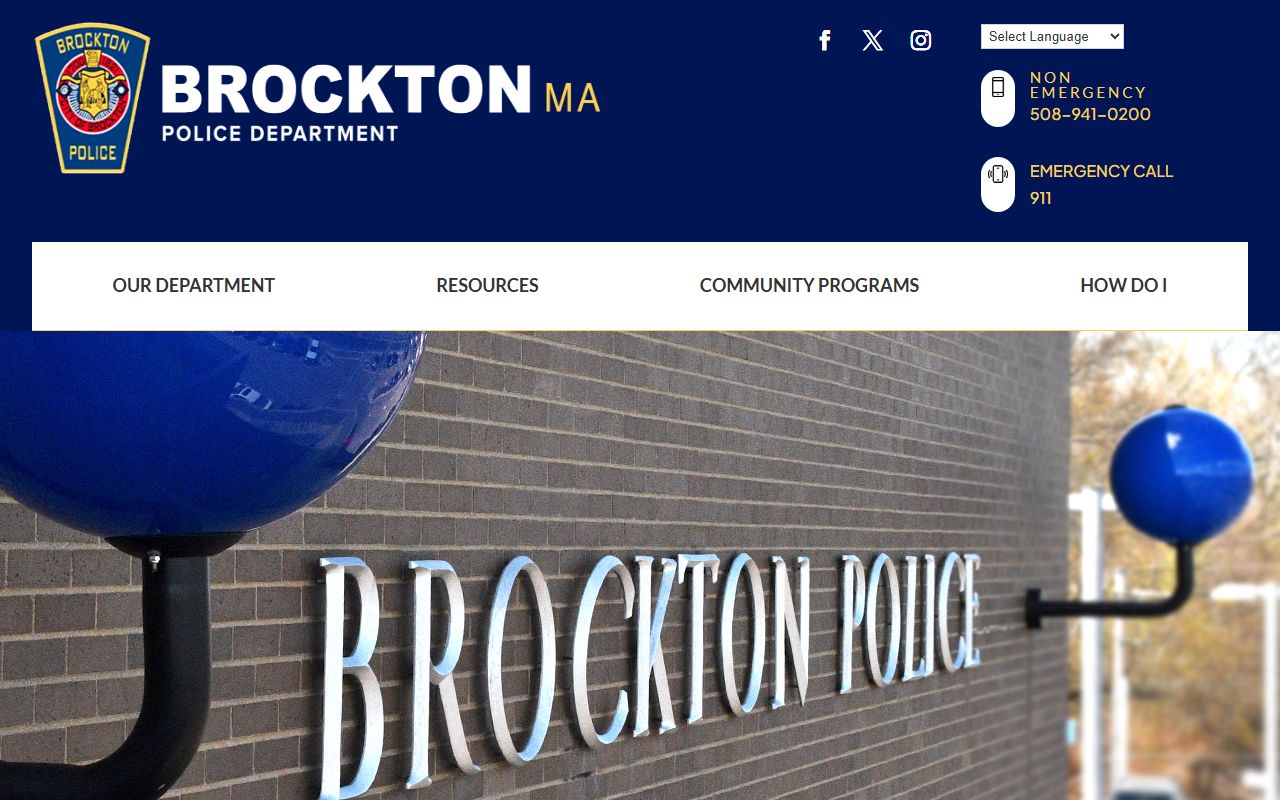 Brockton Police Department website for 72 hour booking records