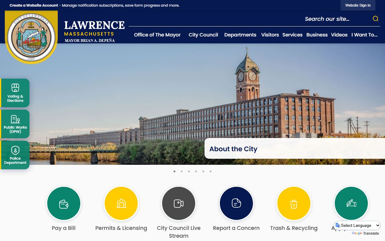 Lawrence city website police department page for 72 hour booking information